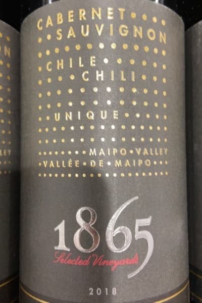 1865 셀렉티드 빈야드 유니크 까베르네 소비뇽